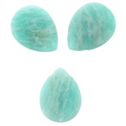 Beads Amazonite Flat briolettes 12x9mm x5