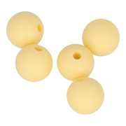 10mm Round silicone beads for pacifier - Yellow x5|raw }}