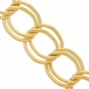 Flat chain 11mm Gold tone x1m