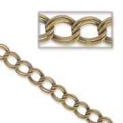 Flat chain 11mm Bronze tone x1m|raw }}