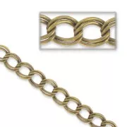 Flat chain 11mm Bronze tone x1m