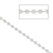 1mm 925 Sterling Silver ball Chain x50cm