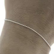 1mm 925 Sterling Silver ball Chain x50cm