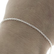 2mm 925 Sterling Silver cable chain x50 cm