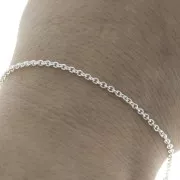 2mm 925 Sterling Silver cable chain x50 cm