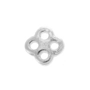 925 Sterling Silver 4-hole Adjustable clasp for 0.8mm cord x1|raw }}