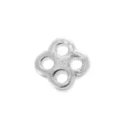 925 Sterling Silver 4-hole Adjustable clasp for 0.8mm cord x1