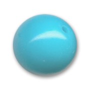 Unicolor Round bead 14mm Dark Turquoise x1|raw }}