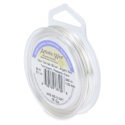 Artistic Wire 1 mm Copper Wire - Tarnish-Resistant Silver-Plated x6.1m