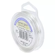 Artistic Wire 1 mm Copper Wire - Tarnish-Resistant Silver-Plated x6.1m