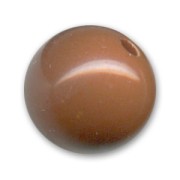 Unicolor Round bead 14mm Caramel x1|raw }}