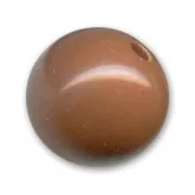 Unicolor Round bead 14mm Caramel x1