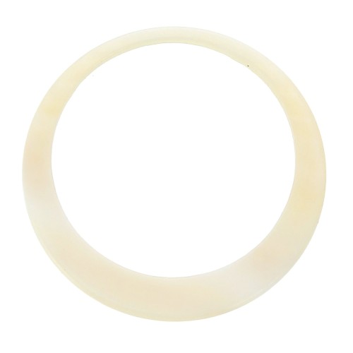 25mm Mother-of-pearl circle pendant - Natural x1