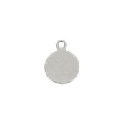 8mm Stainless Steel charm to engrave x1