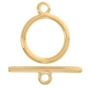 Toggle clasp 20mm fine Gold plated x1