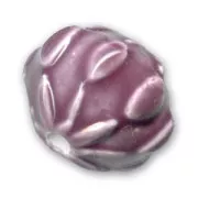 Ceramics flat round 23mm Mauve x1