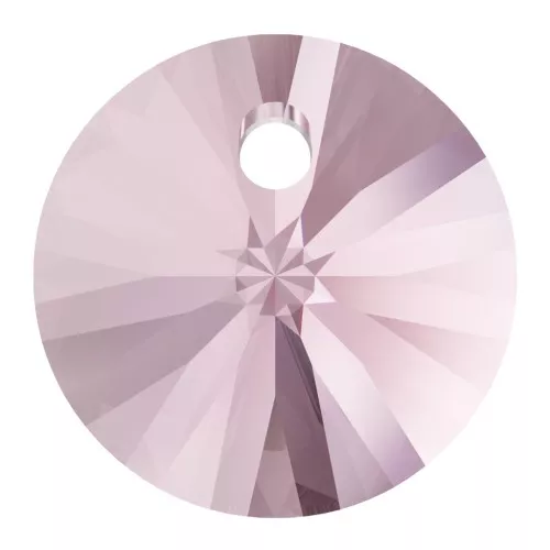 6 mm PureCrystal 6428 Pendant - Light Rose x1