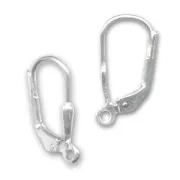 925 Sterling Silver Tear drop leverback earrings x2