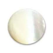 Mother-of-Pearl Round Pucks 12mm Natural x6