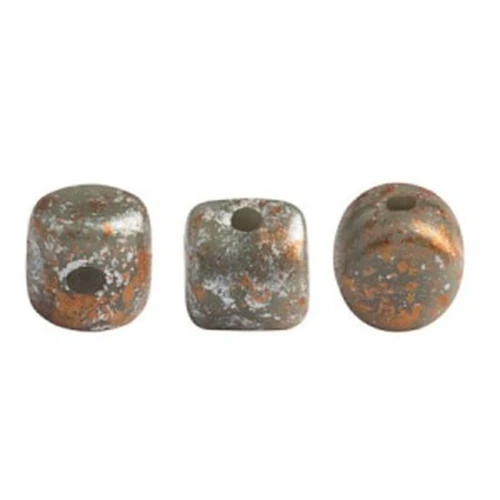 2.5x3mm Minos® by Puca® - Opaque Dark Grey Tweedy x5g