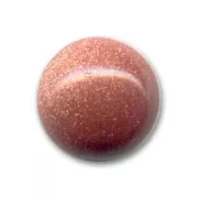 Round cabochon 8 mm Gold Stone - Imitation Pierre de soleil x1