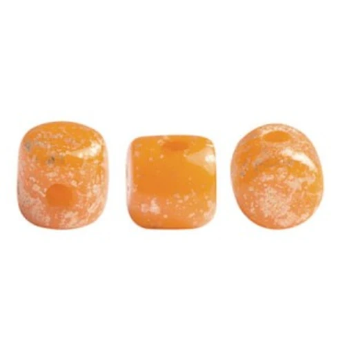 2.5x3mm Minos® by Puca® - Orange Opal Gold Splash x5g