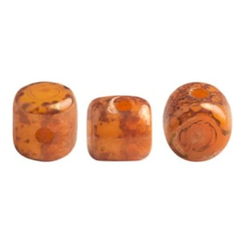 2.5x3mm Minos® by Puca® - Orange Opal Bronze x5g
