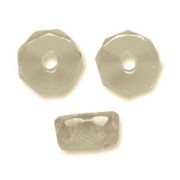 Heishi faceted rondelle beads 6x3 mm - Black Diamond x25|raw }}