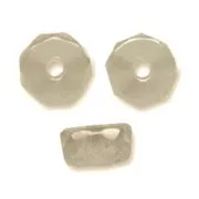 Heishi faceted rondelle beads 6x3 mm - Black Diamond x25