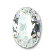 Cubic Zirconia oval cabochon  7x5mm Crystal