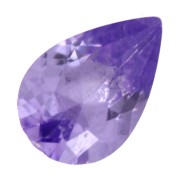 Cubic Zirconia pear cabochon  6x4mm Medium Purple|raw }}