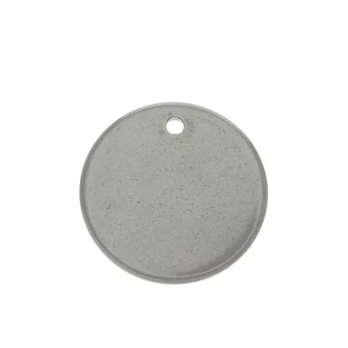 16mm Stainless steel smooth round charm 1mm thickness to engrave x1