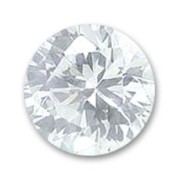 Cubic Zirconia Round cabochons 2mm Crystal x10