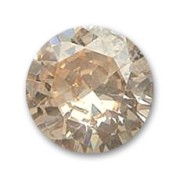 Cubic Zirconia Round cabochons 2mm Champagne x10