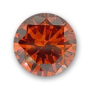 Cubic Zirconia Round cabochons 3mm Orange x10|raw }}