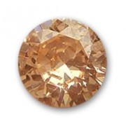 Cubic Zirconia Round cabochons 3.3mm Dark Champagne x10|raw }}