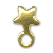Star Earstuds 7mm fine Gold plated x2|raw }}