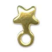 Star Earstuds 7mm fine Gold plated x2