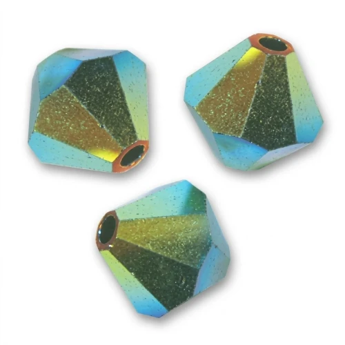 PureCrystal 5328 Crystal Bicones 3mm Jet AB2X x50