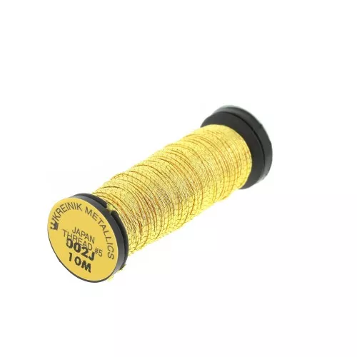 Size 5 Kreinik metallic thread for gold embroidery - Gold (002J) x10m