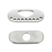 21x9mm Zamac toggle clasp for bracelet and multi-row necklace - Fine Antique silver plating x1