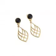 27x16mm Zamac drop-shaped pendant - Fine Antique silver plating x1