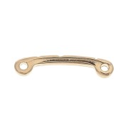 20x4mm Zamac 2-hole decorated bar spacer - Rose Gold Tone x1