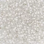 Preciosa Seed beads 11/0 2 mm - Crystal Silver Lined x20g