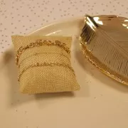 Hemp canvas display cushion for bracelets and watches - Natural x1