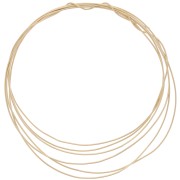 Bobbin of 0.75mm Gold filled round hard wire x 1 m|raw }}