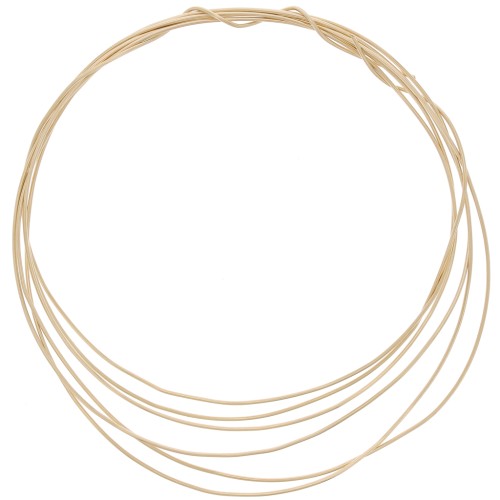 Bobbin of 0.75mm Gold filled round hard wire x 1 m