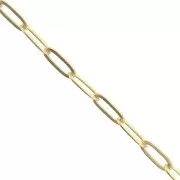 4.3mm Rectangle mesh chain - Saint Gold Tone x50cm