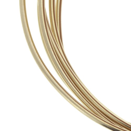 1.25mm/16 ga Gold filled round hard wire x 1 m