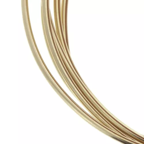 1.25mm/16 ga Gold filled round hard wire x 1 m